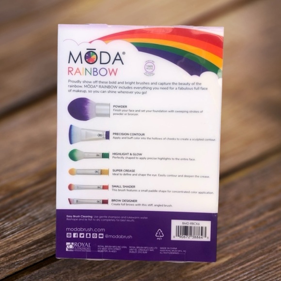 NWT MŌDA Rainbow 6pc Complete Kit. New - Picture 3 of 5